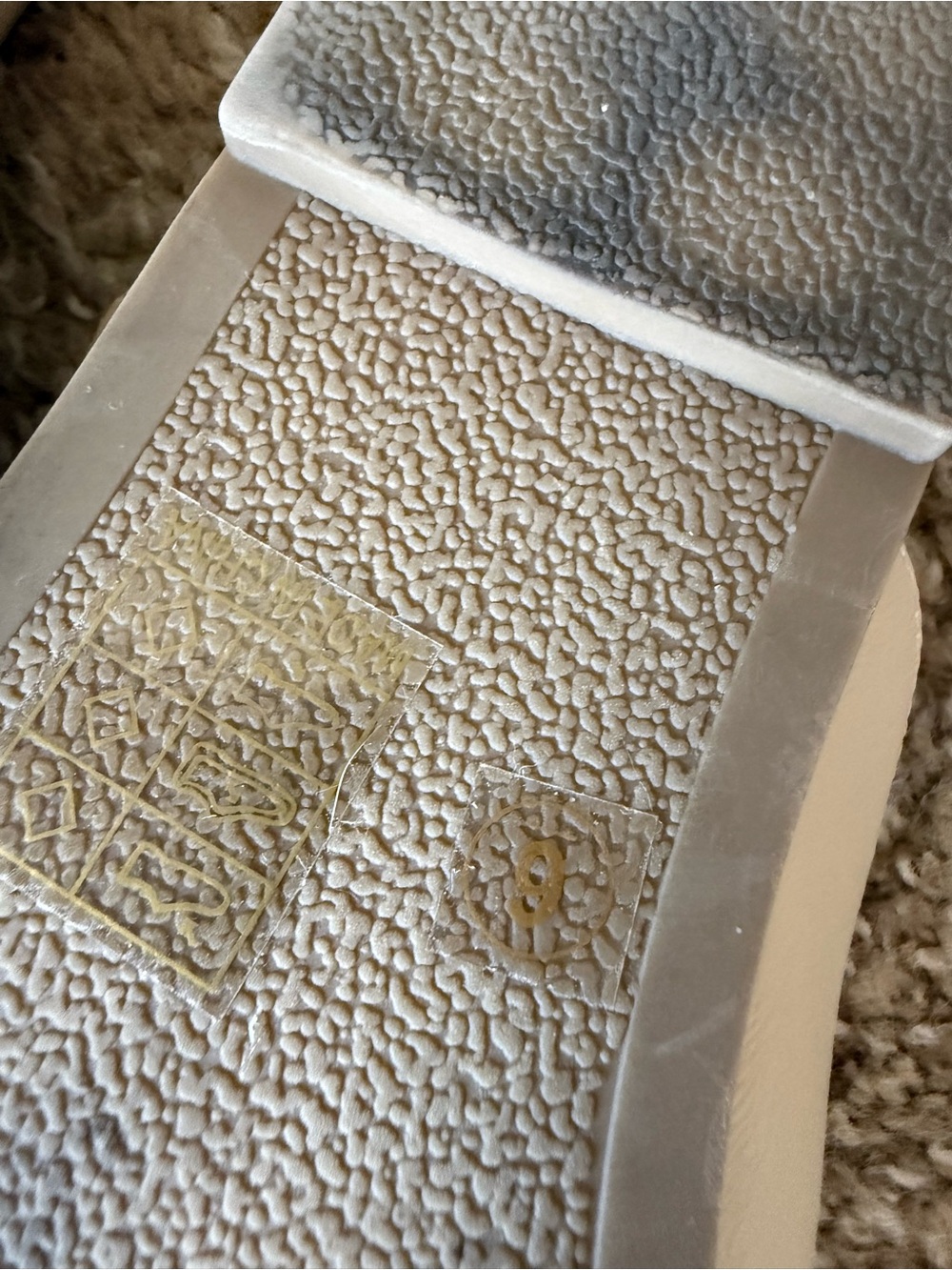 Cream Croc-Texture Slip-On Mules (6) - Picture 6 of 6